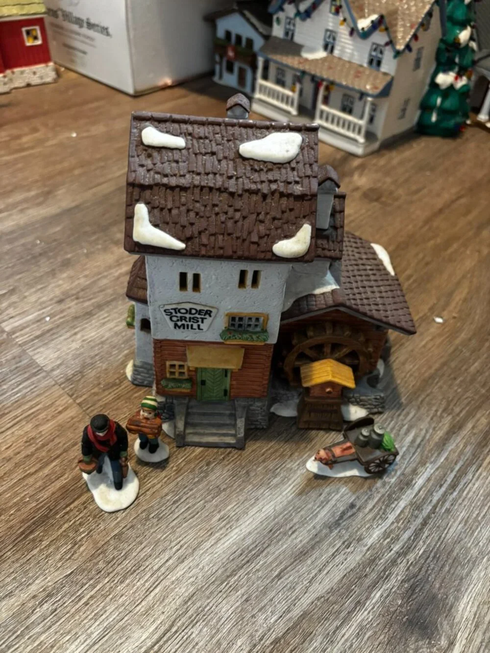 Department 56 Christmas village light up building Stoder Crist Mill